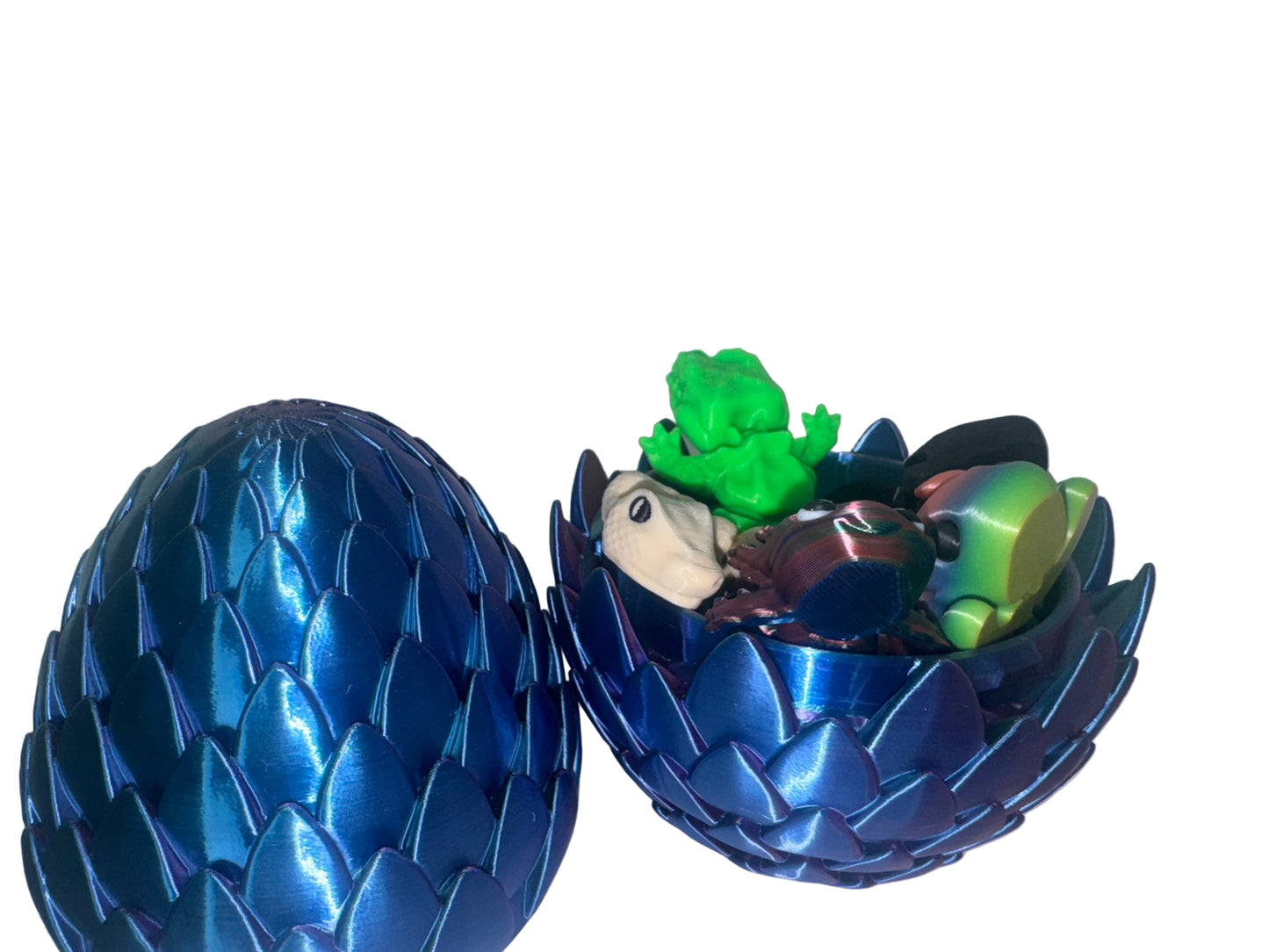 Magical Large Dragon Egg Surprise Set - Customizable 3D Printed Fidget Pets Bundle