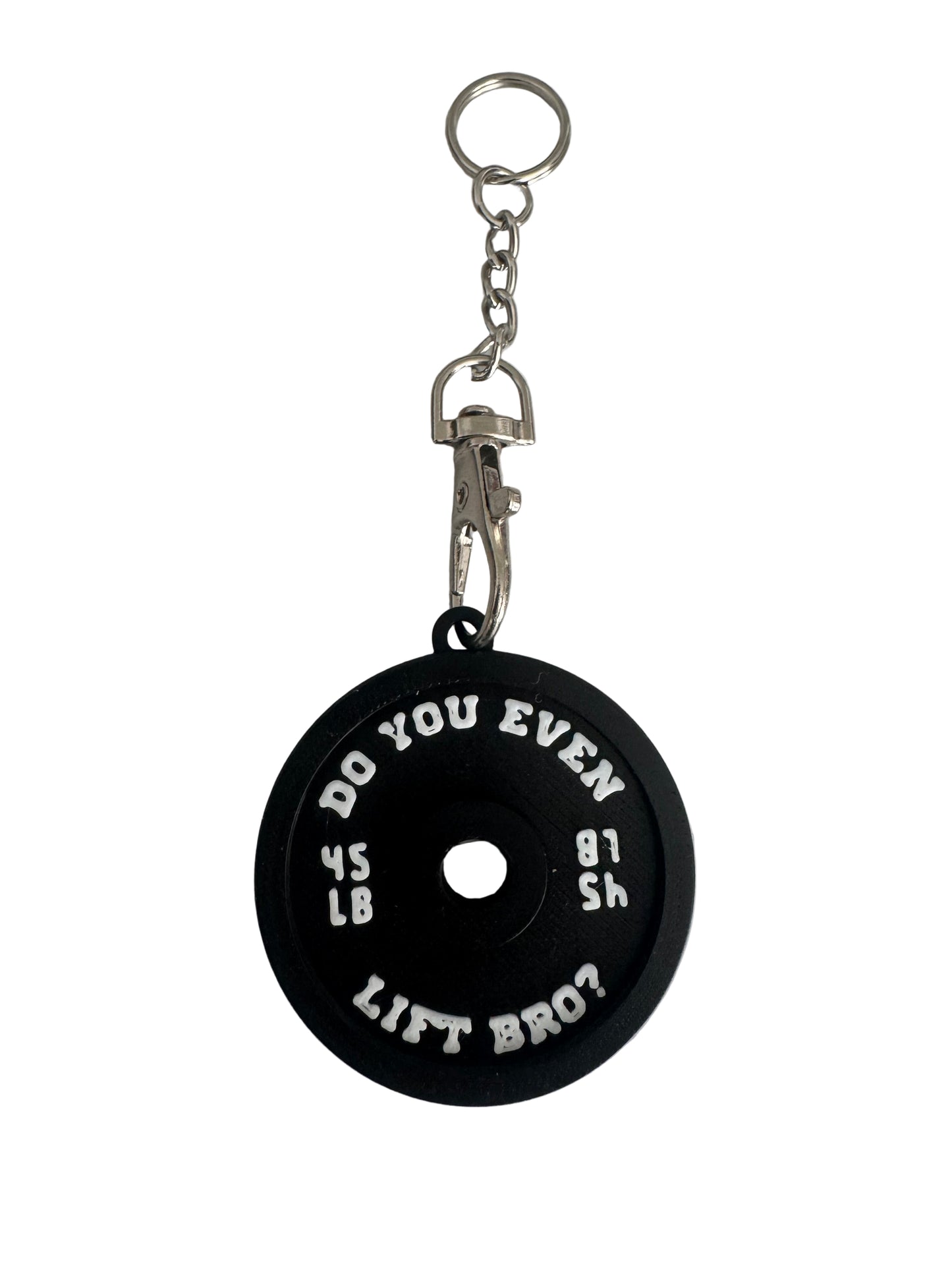 45LB Weight Plate Keychain - Do You Even Lift Bro?